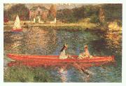 Pierre Renoir Boating on the Seine